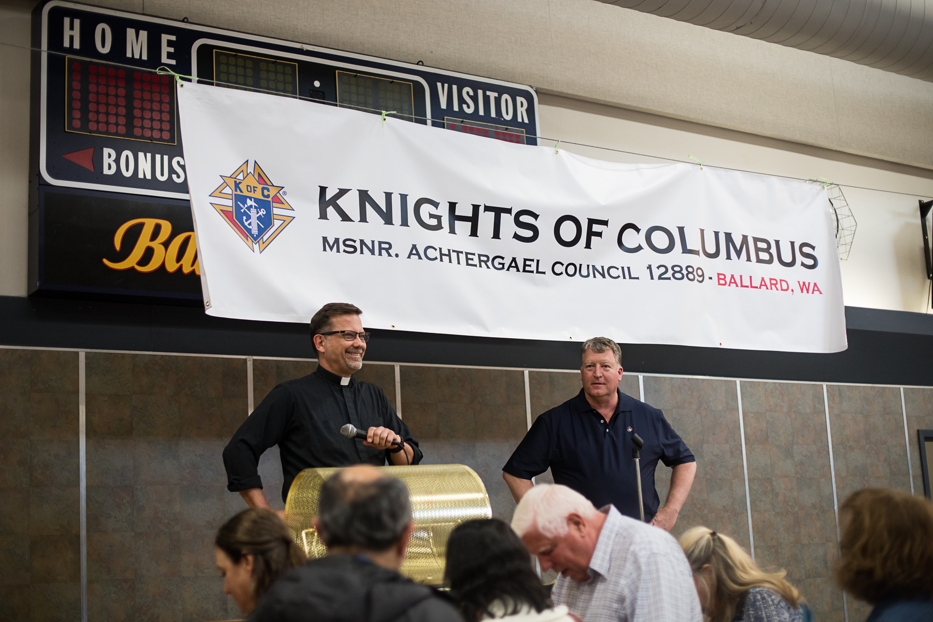 Knights of Columbus Banner - Photo Courtesy of GlimmerGlass Photography